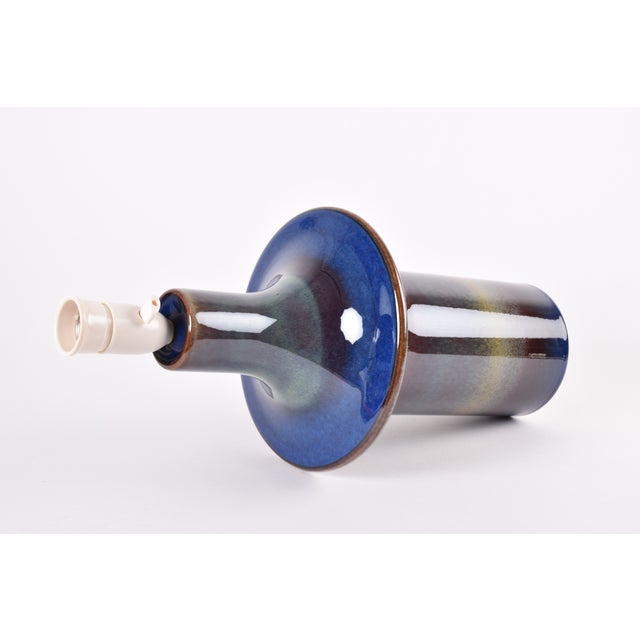 Blue Danish Sculptural UFO-Shaped Table Lamp from Søholm, 1960s For Sale - Image 8 of 14