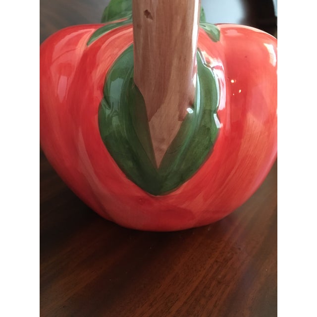 Vintage Tomato Shaped Ceramic Pitcher Chairish