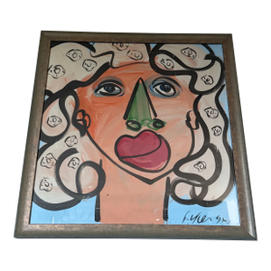 1970s My Dear Marilyn Monroe Abstract Painting by Peter Keil