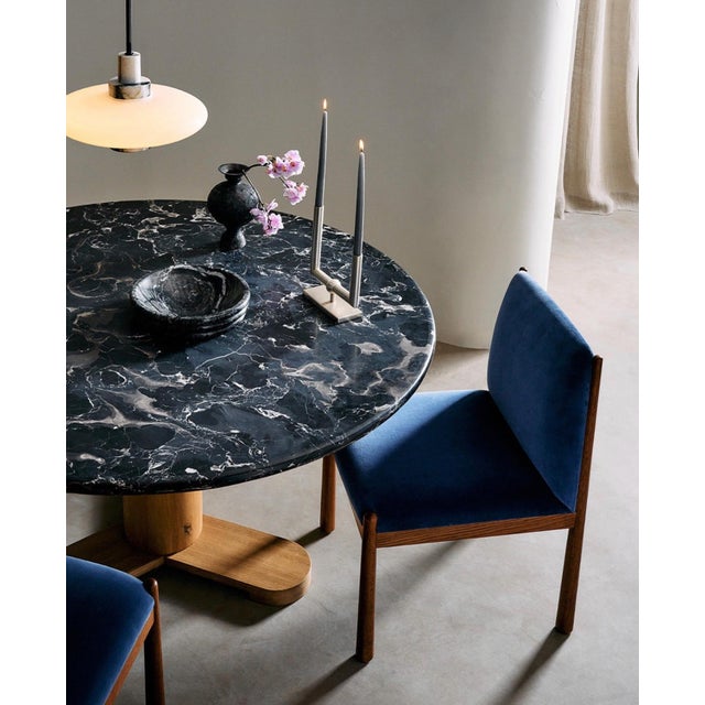 Cb2 Hirsch Italian Marble Dining Table For Sale In New York - Image 6 of 7