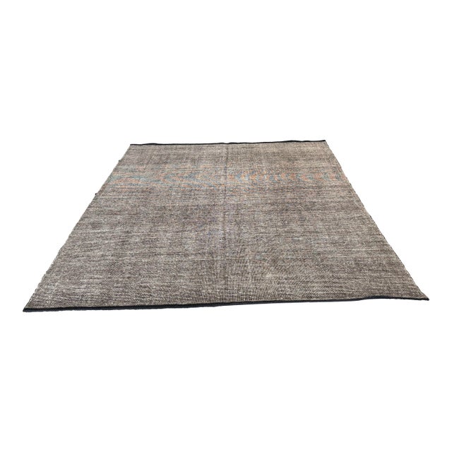 9ft X 12ft Contemporary Textured Wool Area Rug For Sale