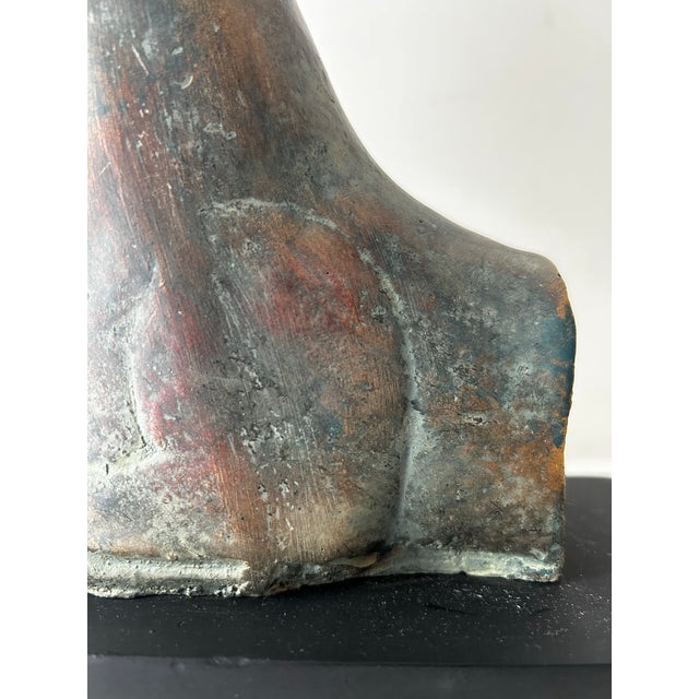 Vintage Mid Century Bronze Alva Museum Replica of Egyptian Ibex (Capricorn) For Sale - Image 10 of 10