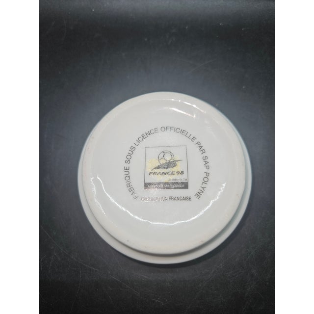 Contemporary Official Vintage 1998 Fifa World Cup France Ceramic Ashtray. For Sale - Image 3 of 3