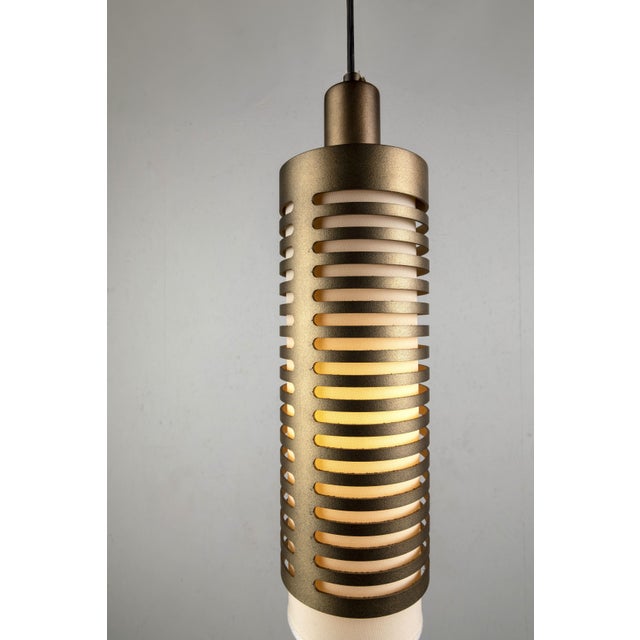 Not Yet Made - Made To Order Italian Pollux Pendant Light in Burnished Metal For Sale - Image 5 of 6