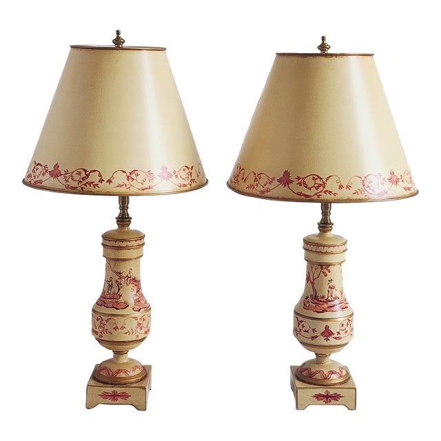 Vintage Ag Collection Chinoiserie Table Lamps-a Pair For Sale