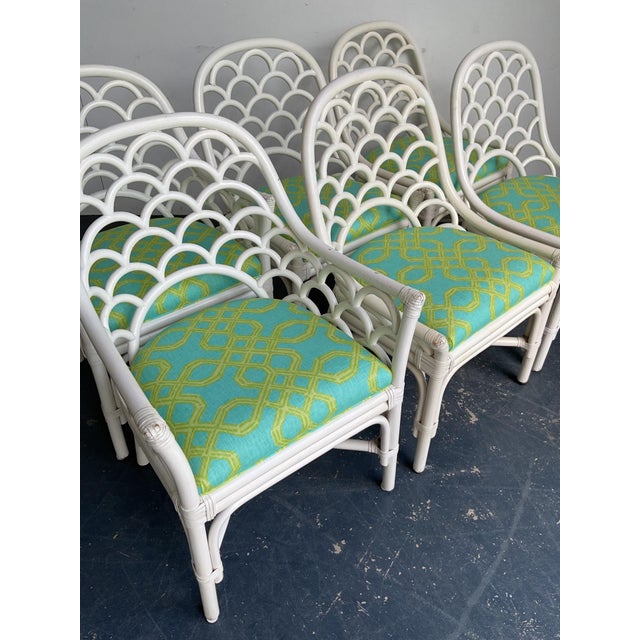Lee Jofa Chairs in Lilly Pulitzer for Lee Jofa “Well Connected” Set of 6 For Sale - Image 4 of 10