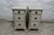 This is a set of 2 Gustavan Style 3 Drawer Nightstands. They have been restored and repainted with Milk Paints "Oyster White"