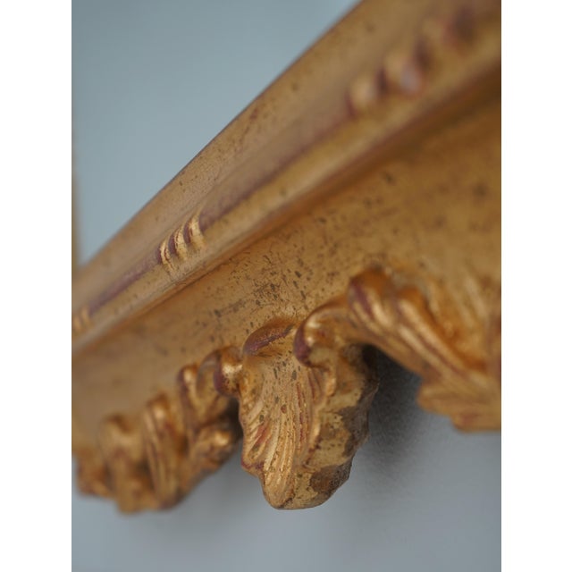 Decorative Crafts Ornate Gold Frame Mirror For Sale - Image 9 of 12