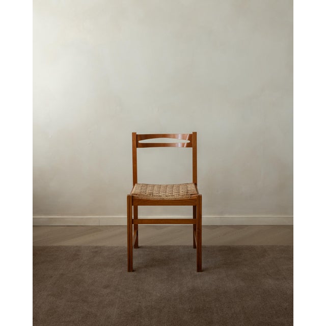 Vintage Italian Rustic Modern Dining Chairs from Snaidero, 1970s, Set of 5 For Sale - Image 6 of 18