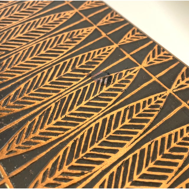 Vintage Coffee Table with Copper Top and Chrome Legs, 1970s For Sale - Image 12 of 14