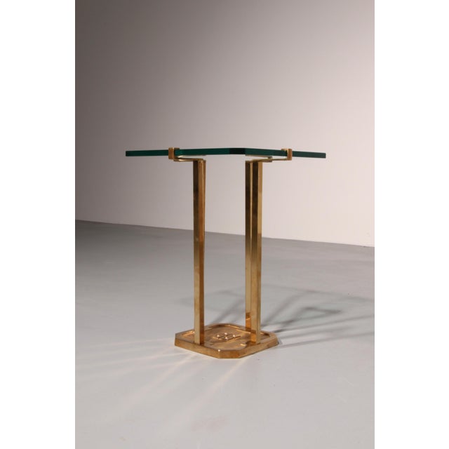 1970s T18 Side Tables Polished Brass by Peter Ghyczy, 1970s For Sale - Image 5 of 9