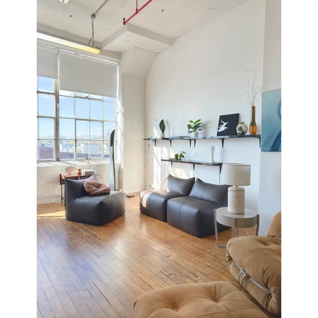 Brown 1970s Vintage Le Bambole Lounge Chair, Design Mario Bellini for B&b Italia, Newly Upholstered For Sale - Image 8 of 12