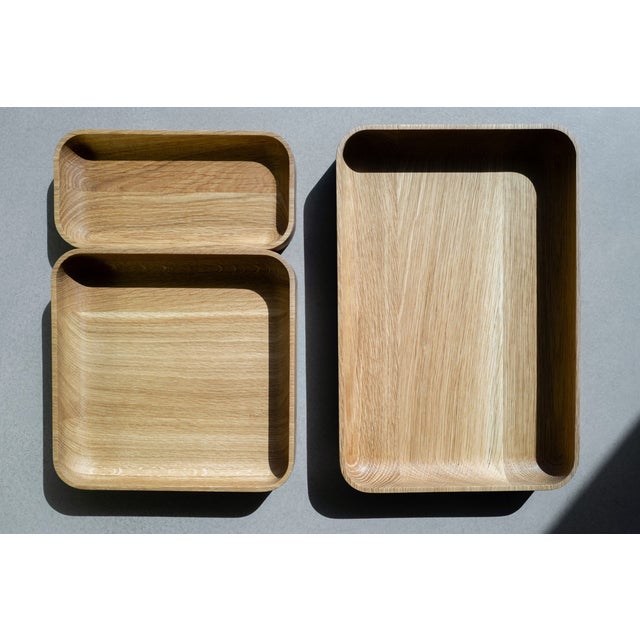 Joyo - Solid Oak Bowls - Organizer Set For Sale - Image 6 of 8