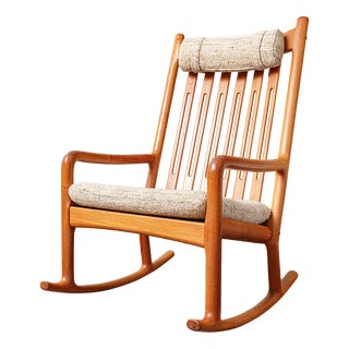 Rocking Chair by Hansa Olsena for Juul Kristensen, 1960s For Sale