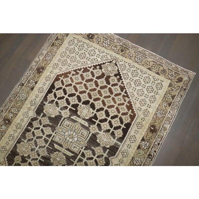 Zabihi Collection Brown Persian Malayer Small Rug For Sale - Image 10 of 10