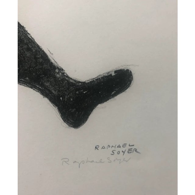 1967 Raphael Soyer Nude in Tights Lithograph For Sale - Image 6 of 8