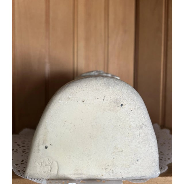 American Late 20th Century Vintage Jon Carlos Lopez Pottery Glazed Wine Bottle Holder Lion Head For Sale - Image 3 of 7