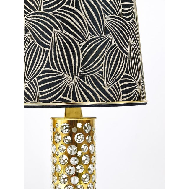 Mid-Century Brass Tube Bubble Glass Table Lamp from Rupert Nikoll, Austria, 1950s For Sale - Image 14 of 18