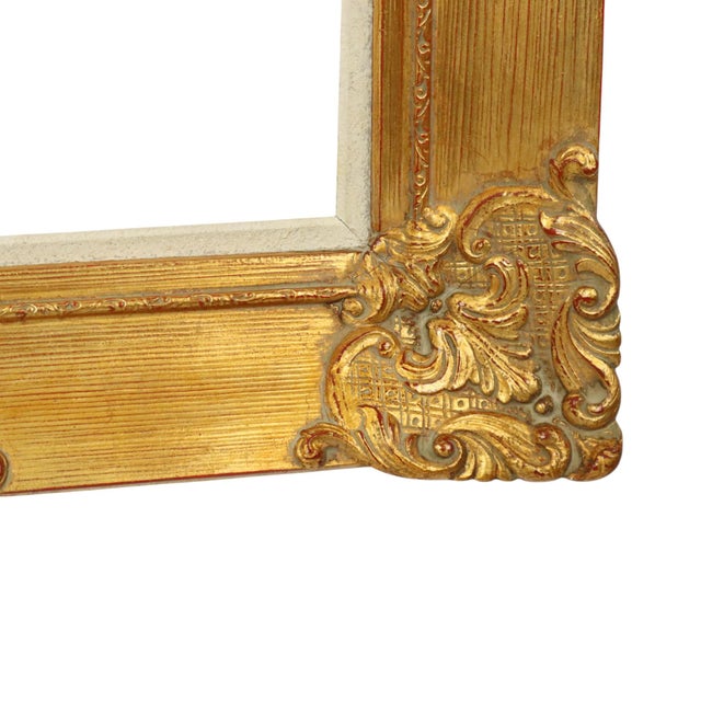 Large Vintage Baroque Style Gilt Frame For Sale - Image 10 of 15