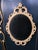 Custom French Louis XV Style Midnight Blue Armoire With Antique Brass & Velvet Medallions For Sale In Los Angeles - Image 6 of 14