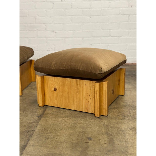 Brown Modern Madura Series Ottoman For Sale - Image 8 of 12