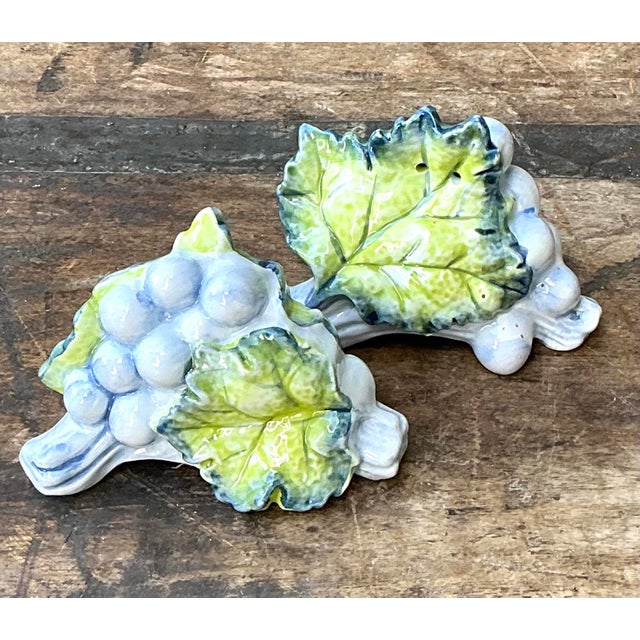 These charming vintage salt and pepper shakers from the iconic Fitz and Floyd collection celebrate the lush beauty of the...