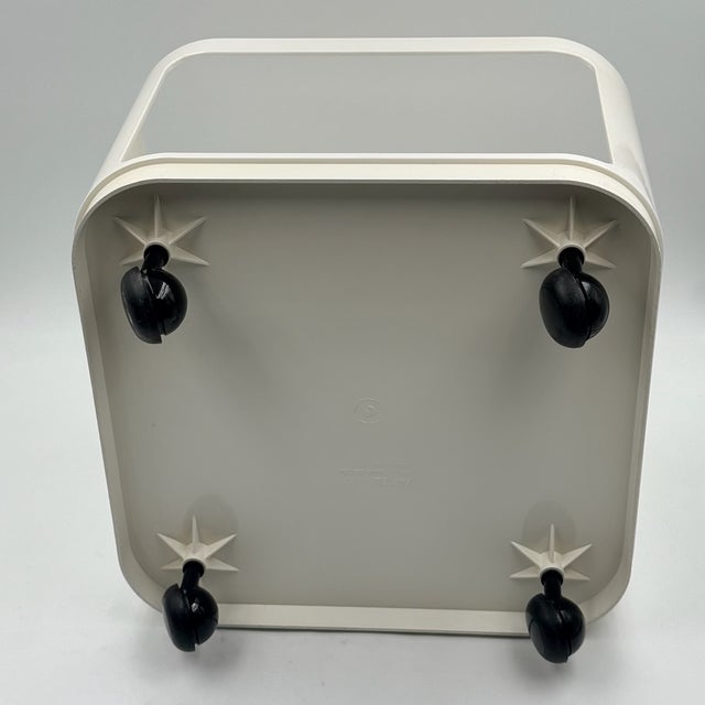 Vintage Black and White Componibili 4970 by Anna Castelli Ferrieri for Kartell, Italy, 1970s, Set of 3 For Sale - Image 9 of 16