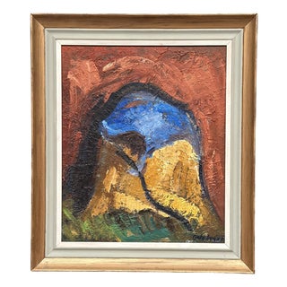 Allan Ingerson, Abstract Composition, 1960s, Oil on Panel, Framed For Sale