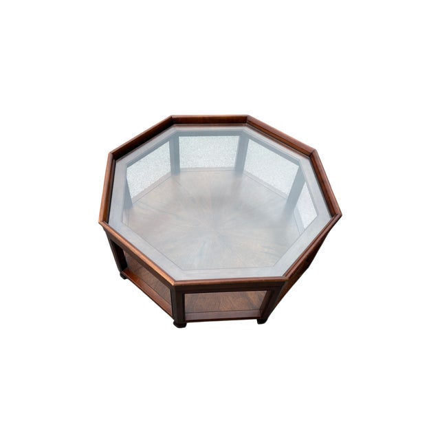 Mid-Century Modern Mid 20th Century Baker Furniture Attributed Octagonal Coffee Table For Sale - Image 3 of 18
