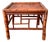 20th C. Asian Bamboo Side Table With Geometric Fretwork – Chinoiserie / British Colonial For Sale
