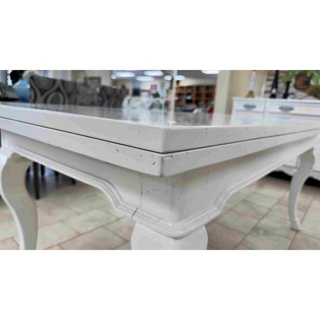 Vintage Painted French Country Extension Dining Table For Sale - Image 10 of 16