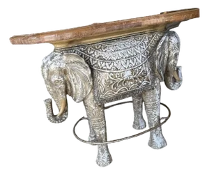 Vintage Bar Table Design Large Elephant Marble Top