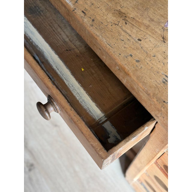 Wood Monumental Antique English Pine Sideboard For Sale - Image 7 of 7