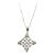 Estate Diamond Necklace in 14kt White Gold – ~0.35–0.40ctw, 18in, Pre-Loved For Sale