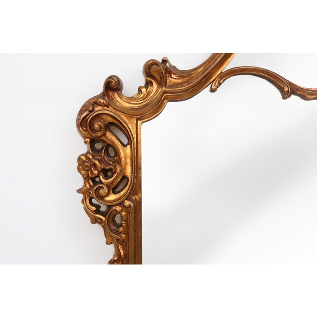 Vintage Louis XV Style Console Mirror, 1970s For Sale - Image 6 of 12