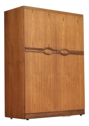 Mid Century Teak Armoire by Uniflex Furniture (1)