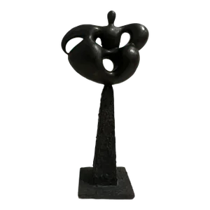 Philippe Ferarri (1961-), Vintage “Woman,” Postmodern Bronze Sculpture, Signed & Dated