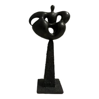 Philippe Ferrari (1961-), Vintage “Woman,” Postmodern Bronze Sculpture, Signed & Dated For Sale