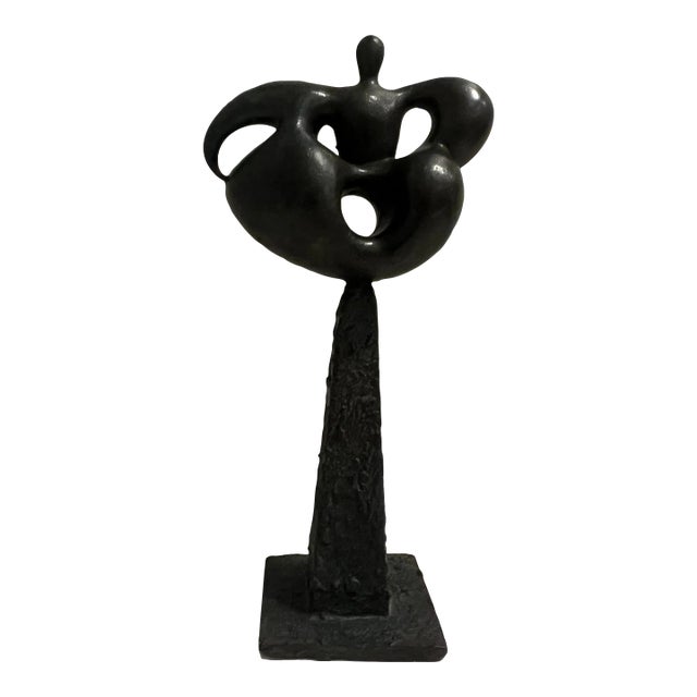 Philippe Ferrari (1961-), Vintage “Woman,” Postmodern Bronze Sculpture, Signed & Dated For Sale