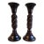 S/2 Ralph Lauren Style Oversized Barley Twist Pillar Candle Holders For Sale