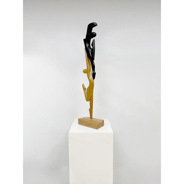 No words needed \. for this beautiful wooden sculpture. Period: 70s. Beautiful to put down. Material: Wood. An absolute...