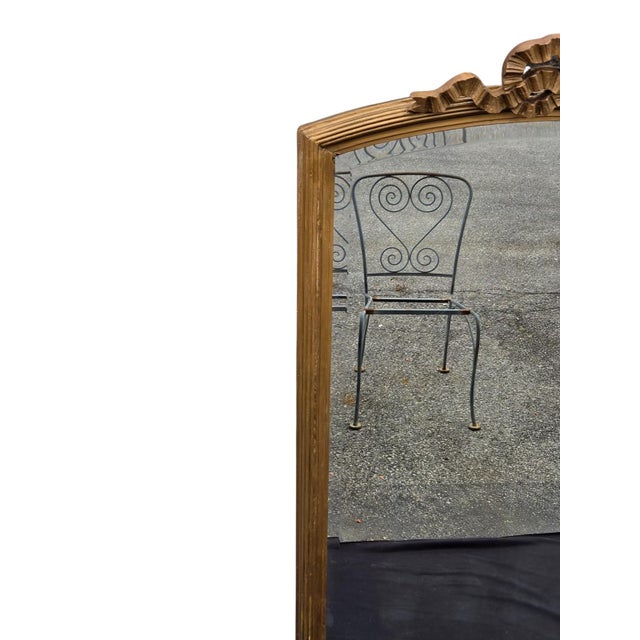 1920 French Gilded Beveled Edge Mirror. For Sale - Image 14 of 15