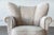 Mid-Century Modern Danish 1940s Large Lounge Chair in Wool Fabric Fritz Hansen Style For Sale - Image 3 of 9
