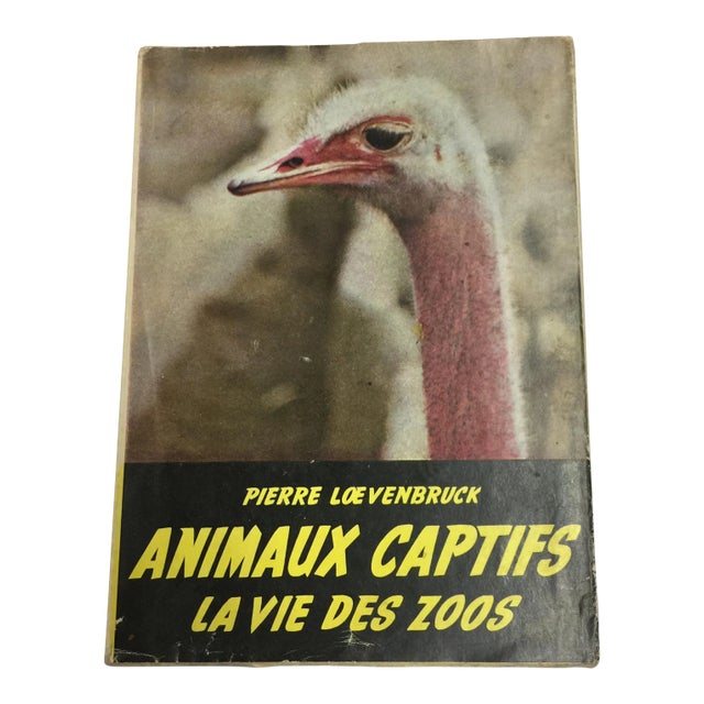 "Animaux Captifs French Zoos" 1954 Book For Sale
