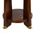 Pair of French Art Deco Style Round Mahogany Side Tables With Lower Shelves For Sale - Image 4 of 5