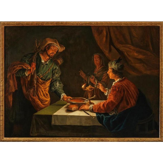 Matthias Stom (Stomer) (c. 1600, probably in Amersfoort – after 1645, Italy) Esau Sells Jacob His Birthright for a Bowl of...