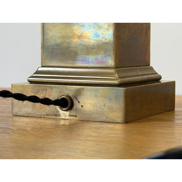 Hollywood Regency Gilt Bronze Medici Vase Table Lamp from Maison Charles, France, 1960s For Sale - Image 3 of 10