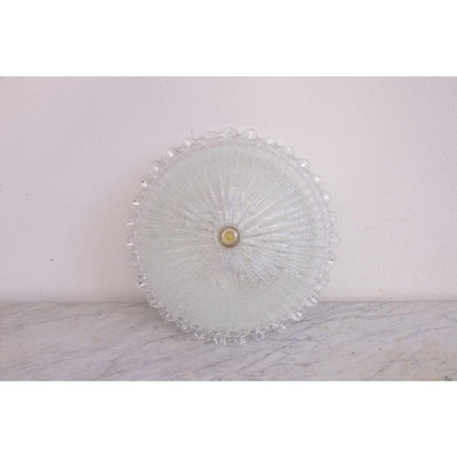 1970s Italian Transparent Murano Glass Ceiling Fixture, 1970 For Sale - Image 5 of 12