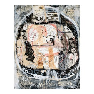 Ellen Reinkraut “Link to the Circuit” Contemporary Abstract Mixed Media Painting, Framed For Sale