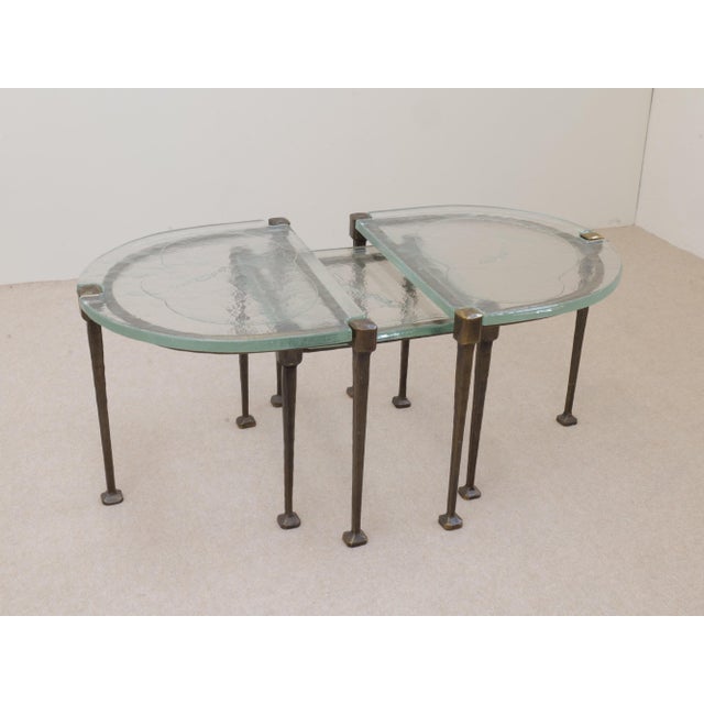 Tables in Bronze and Glass by Lothar Klute, Set of 3 For Sale - Image 10 of 18